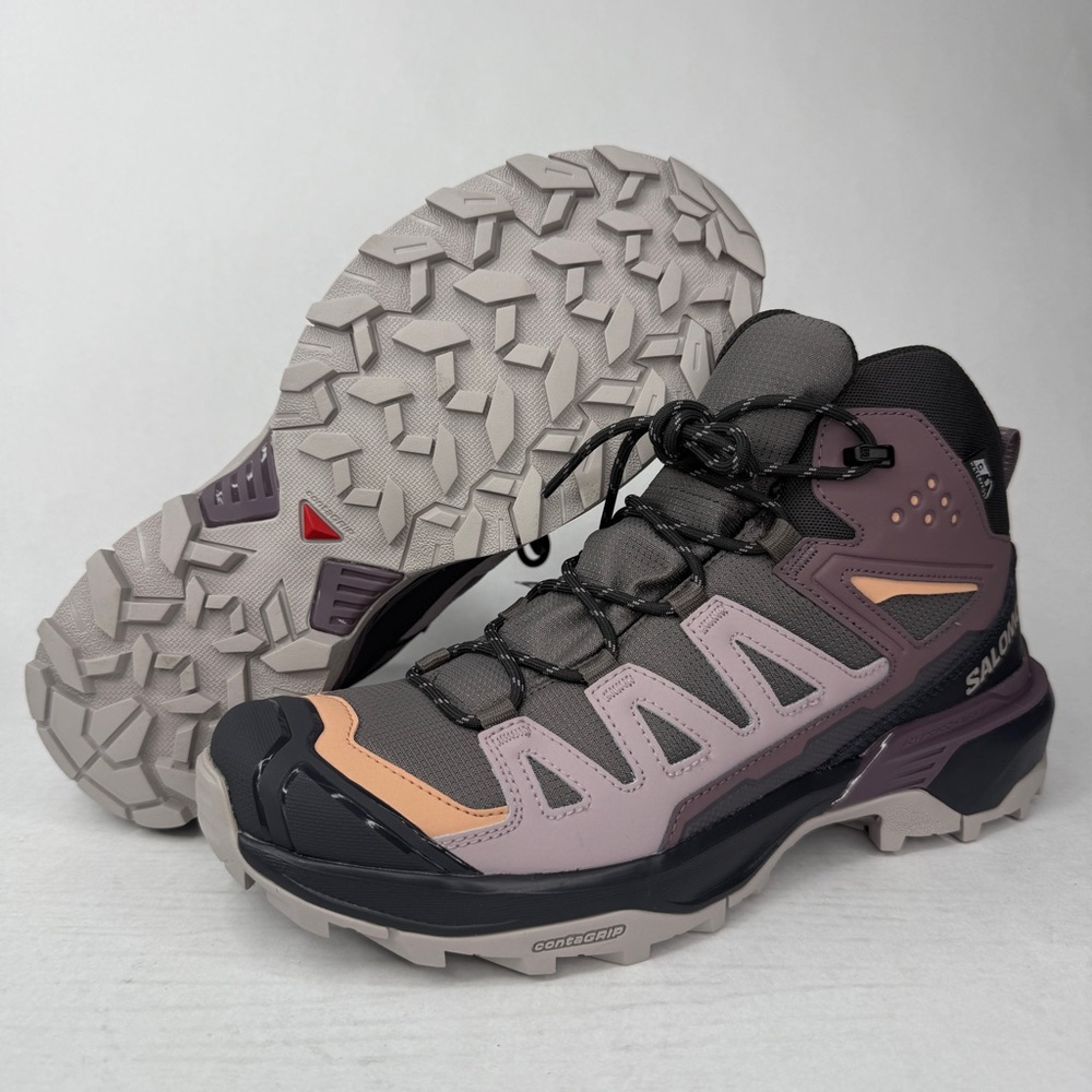 Salomon Women's Size 9.5 X Ultra 360 Mid CSWP W Hiking Boots Plum 474500
